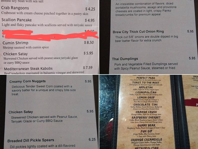 Simon's Menu