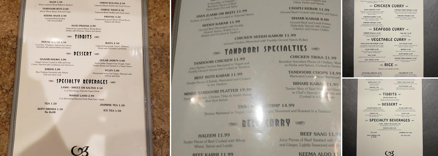 New Aashiyana-Halal Tandoori Restaurant Menu