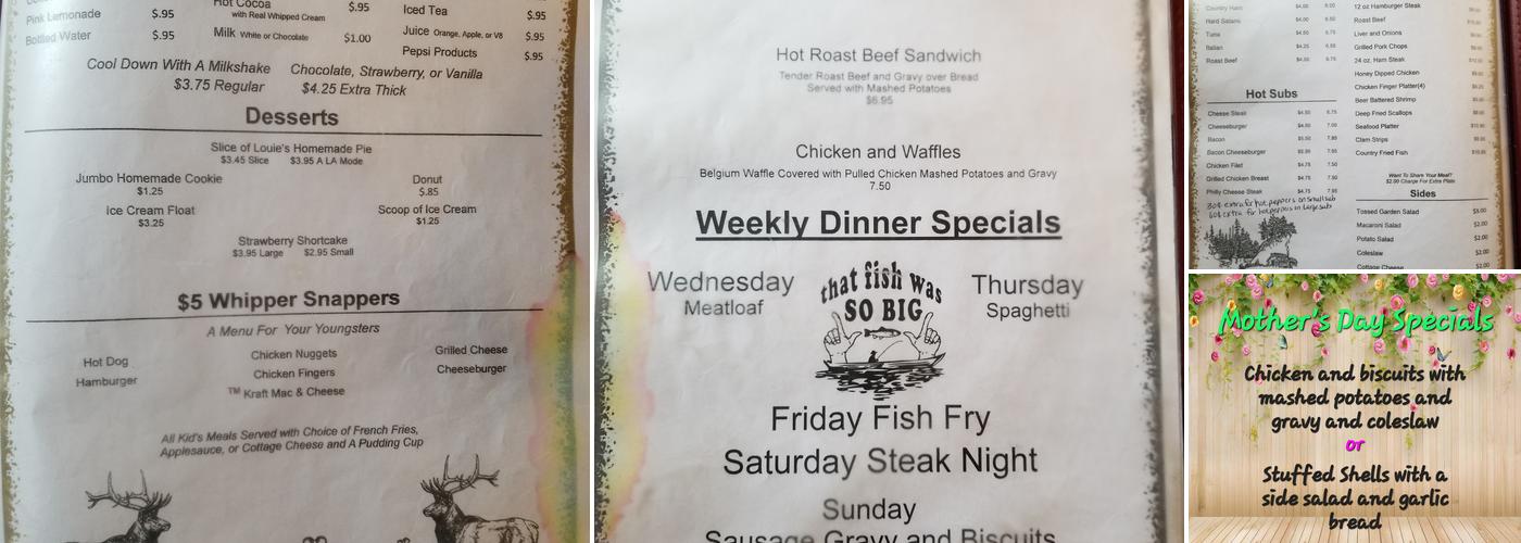 Ridge Runner Cafe Menu
