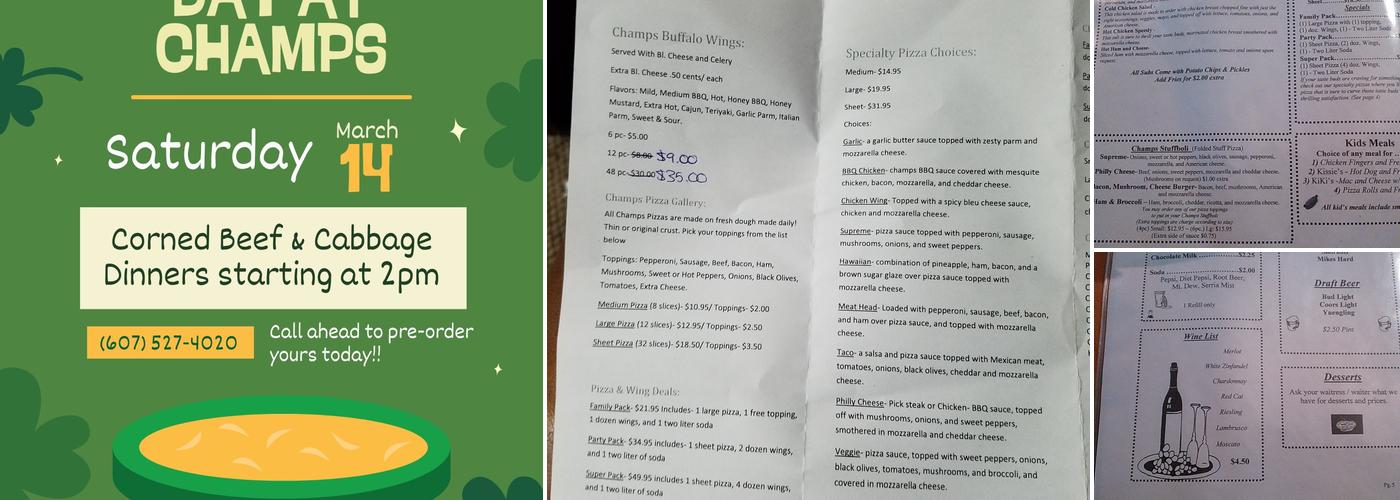 Champs Menu