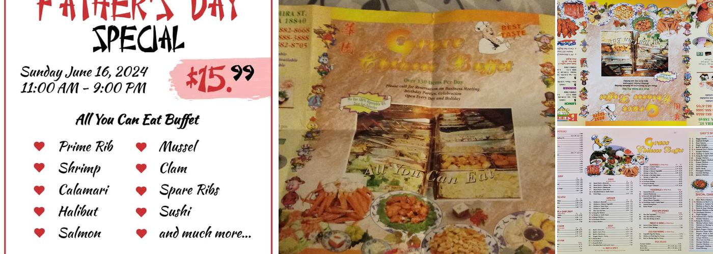Grace Chinese Buffet Menu