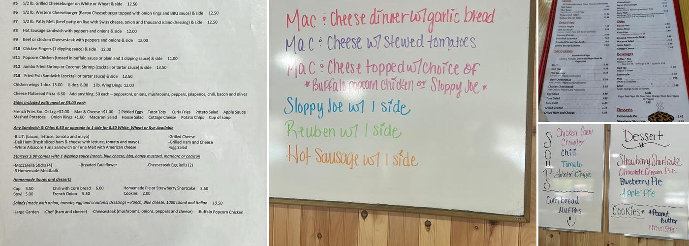 East Troy Diner Menu