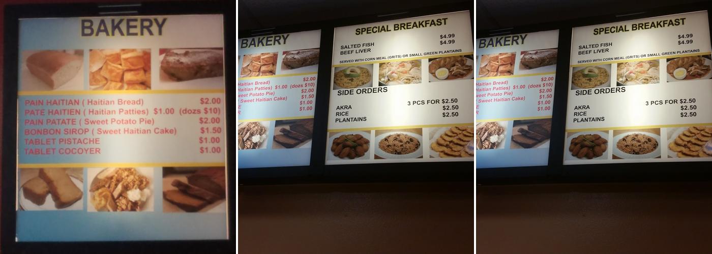 Le Petit Restaurant & Bakery Menu