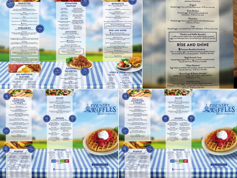 Country Waffles Menu