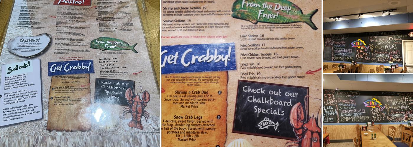 Shells Seafood - St Pete Beach Menu