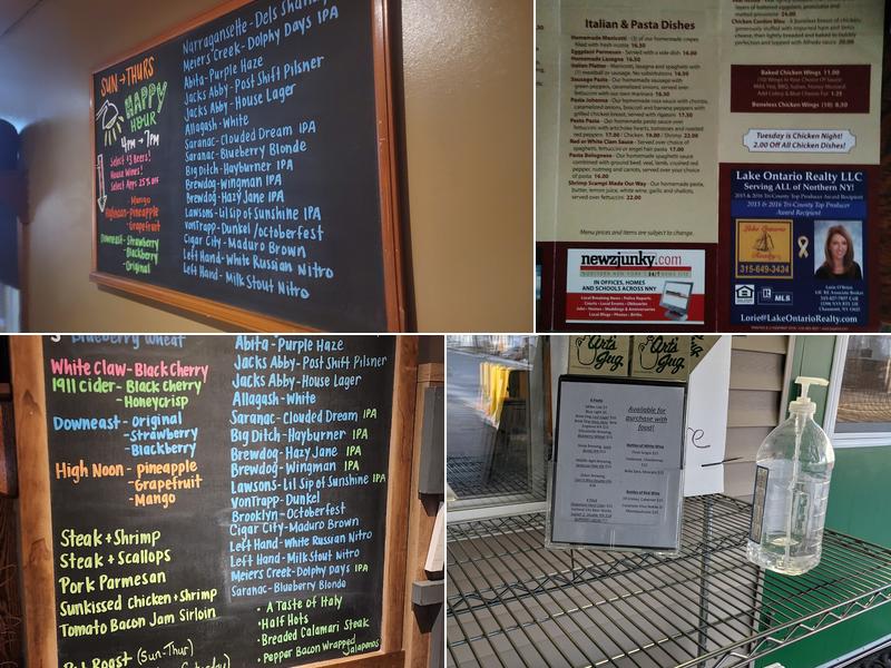 Arts Jug Menu
