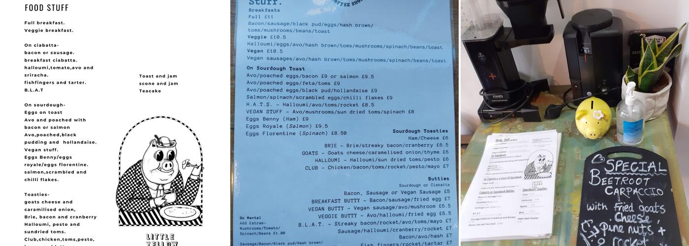 Little Yellow Pig Menu