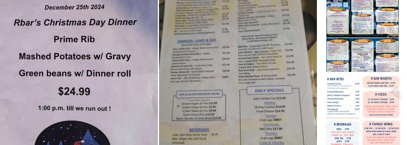 R Bar Menu