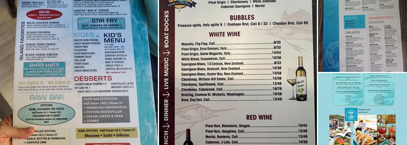 The Island Grille & Raw Bar Menu