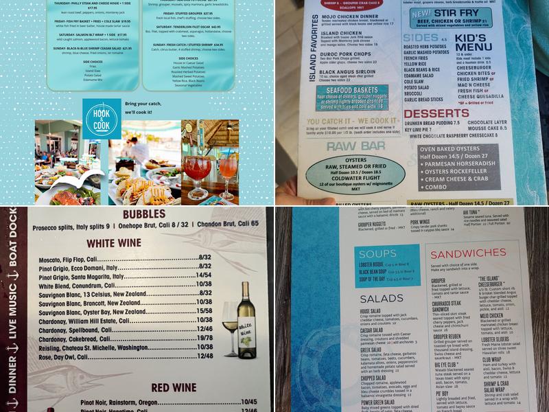 The Island Grille & Raw Bar Menu