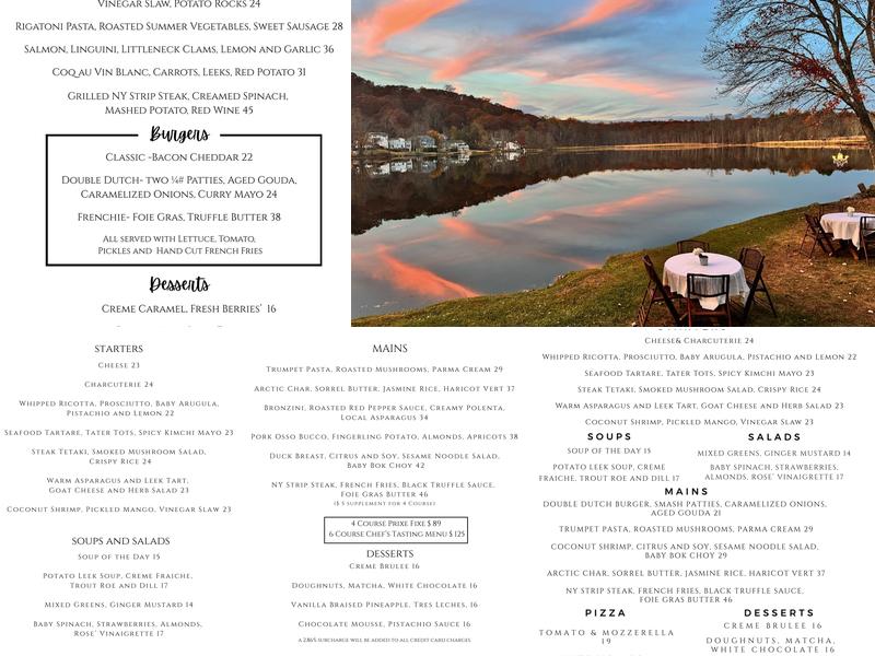 Andre's Lakeside Dining Menu
