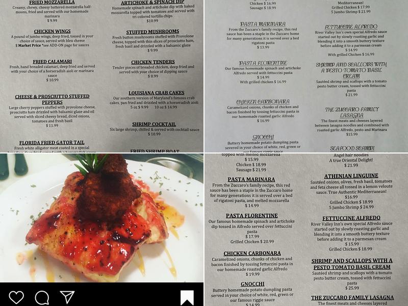 River Valley Inn Menu