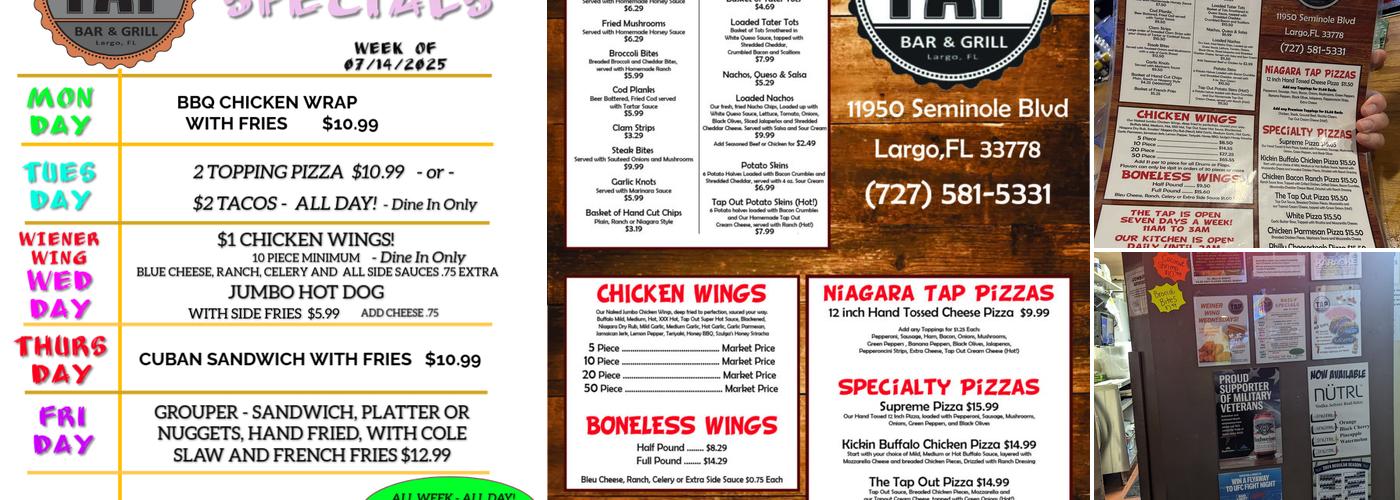 Niagara Tap Menu