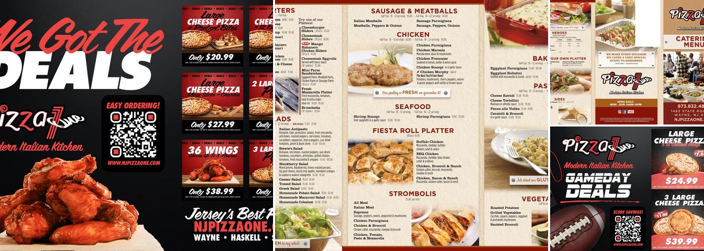 Pizza One Menu