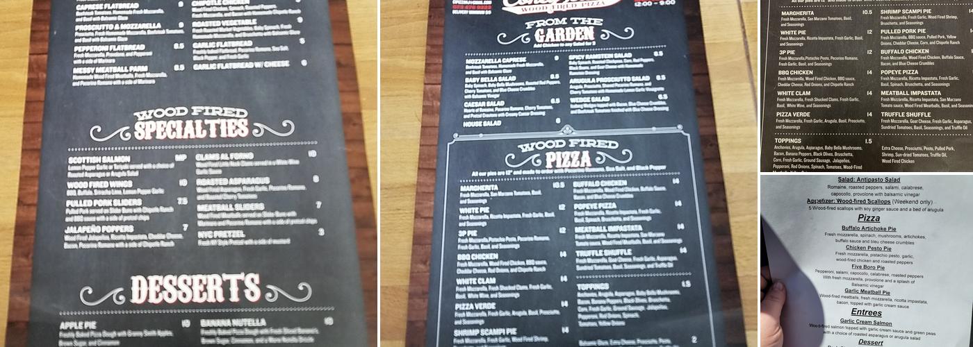 Coney Island Pizza Menu