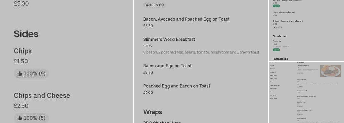 Oscars Coffee Shop & Sandwich Bar Menu