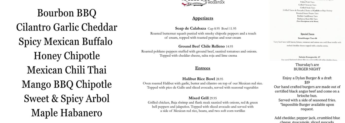 Santa Fe Menu