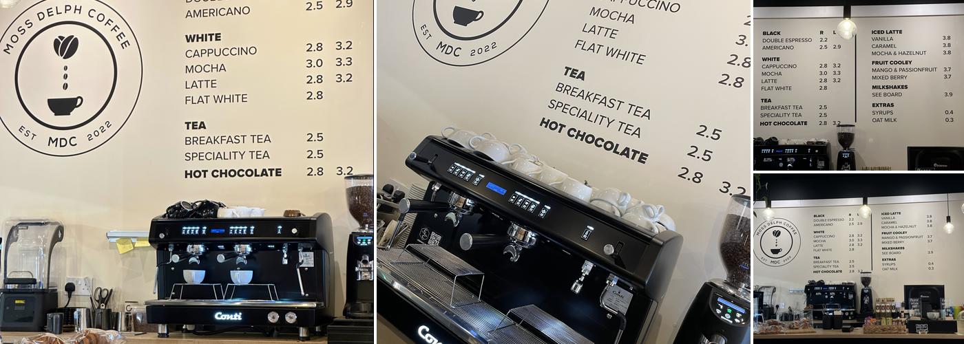 Moss Delph Coffee Menu