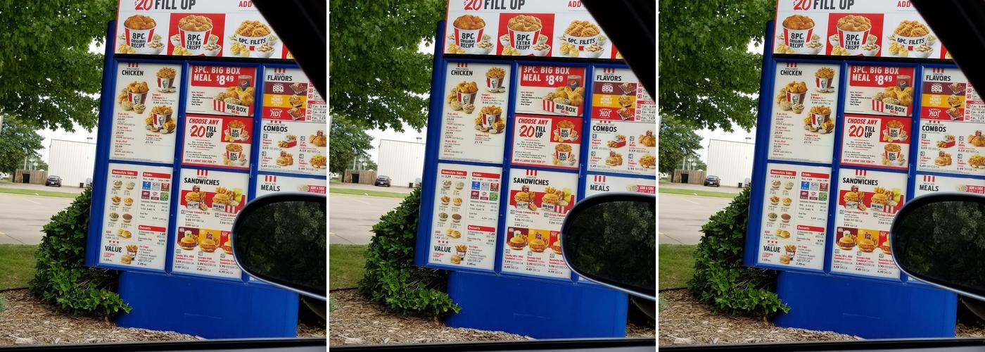 KFC Menu