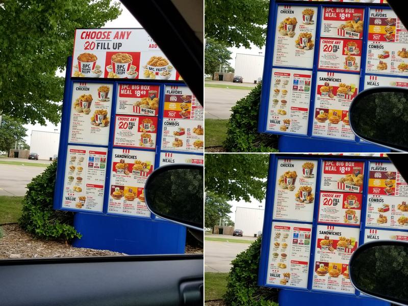 KFC Menu