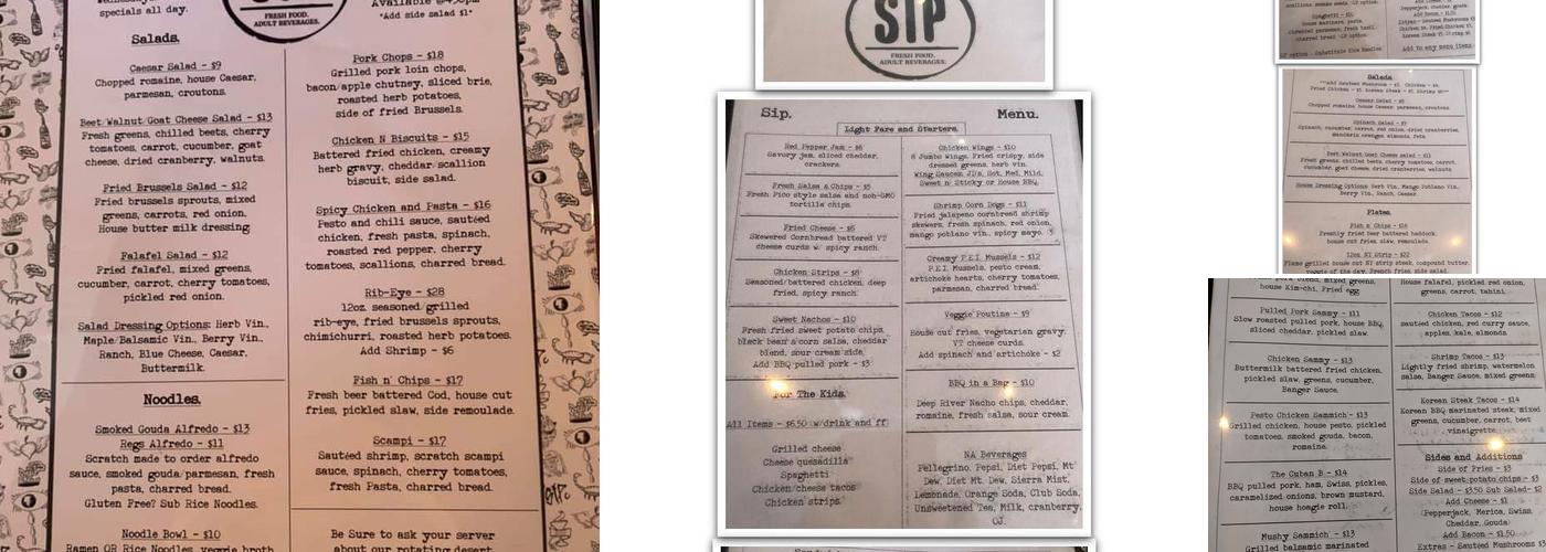 Sip Menu