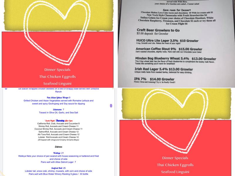 Uri's Waterfront Dining & Spirits Menu