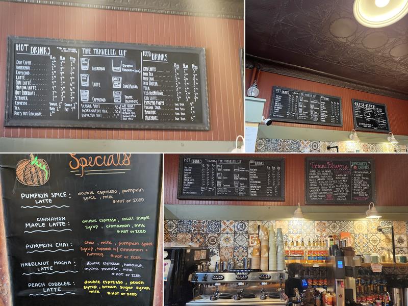 The Traveled Cup Menu