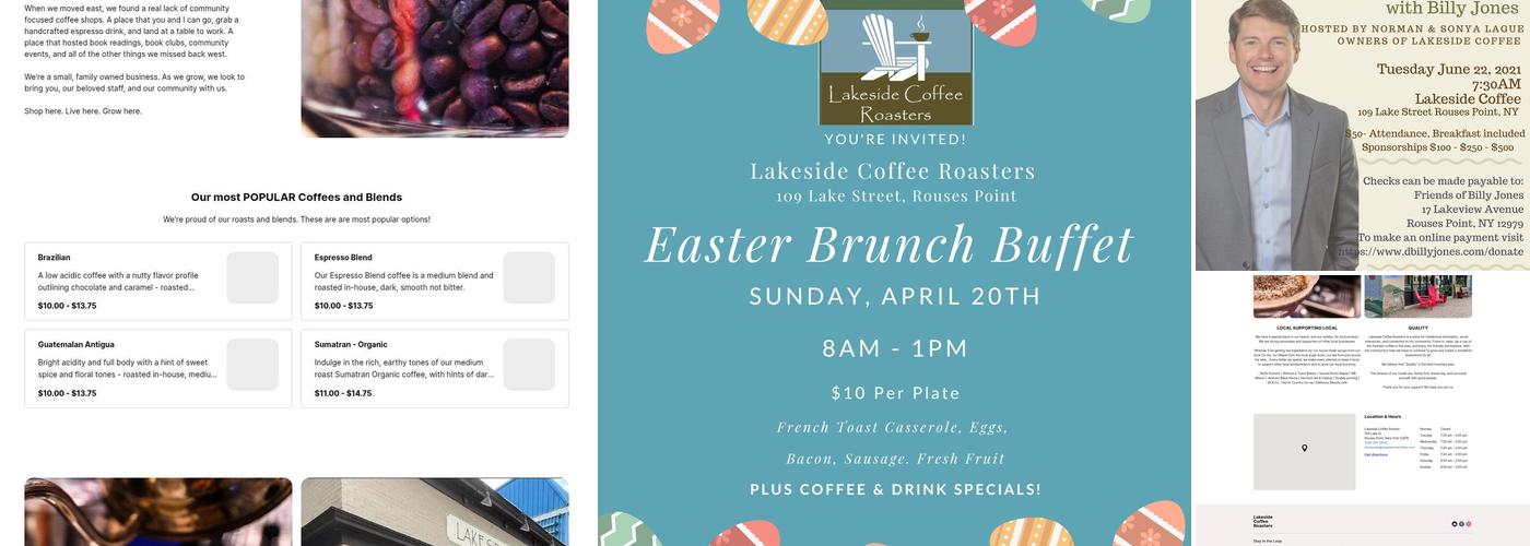 Lakeside Coffee Roasters Menu