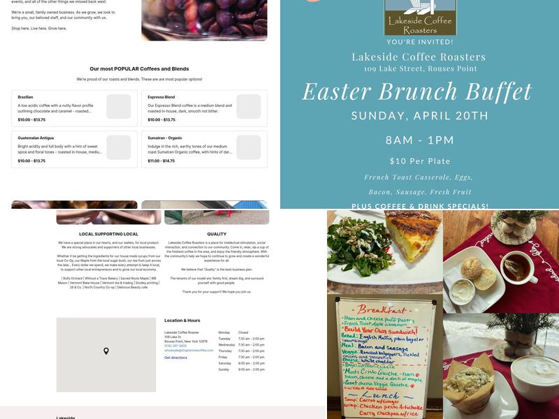 Lakeside Coffee Roaster Menu
