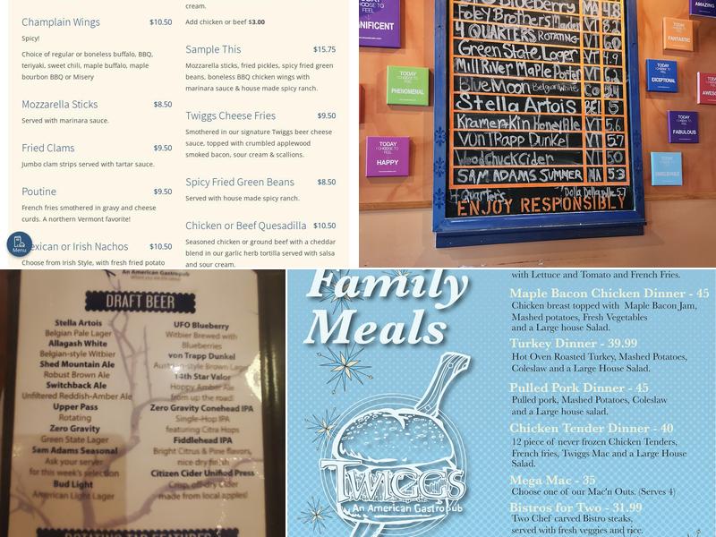 Twiggs American Gastropub Menu