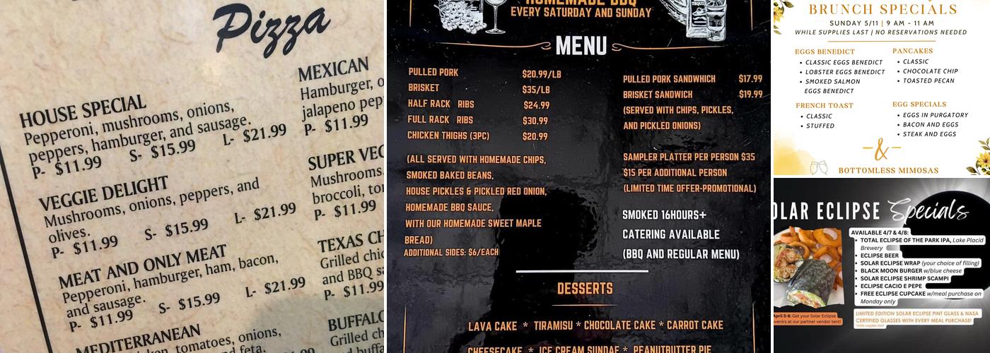 Angelo's Pizza & Grill Menu