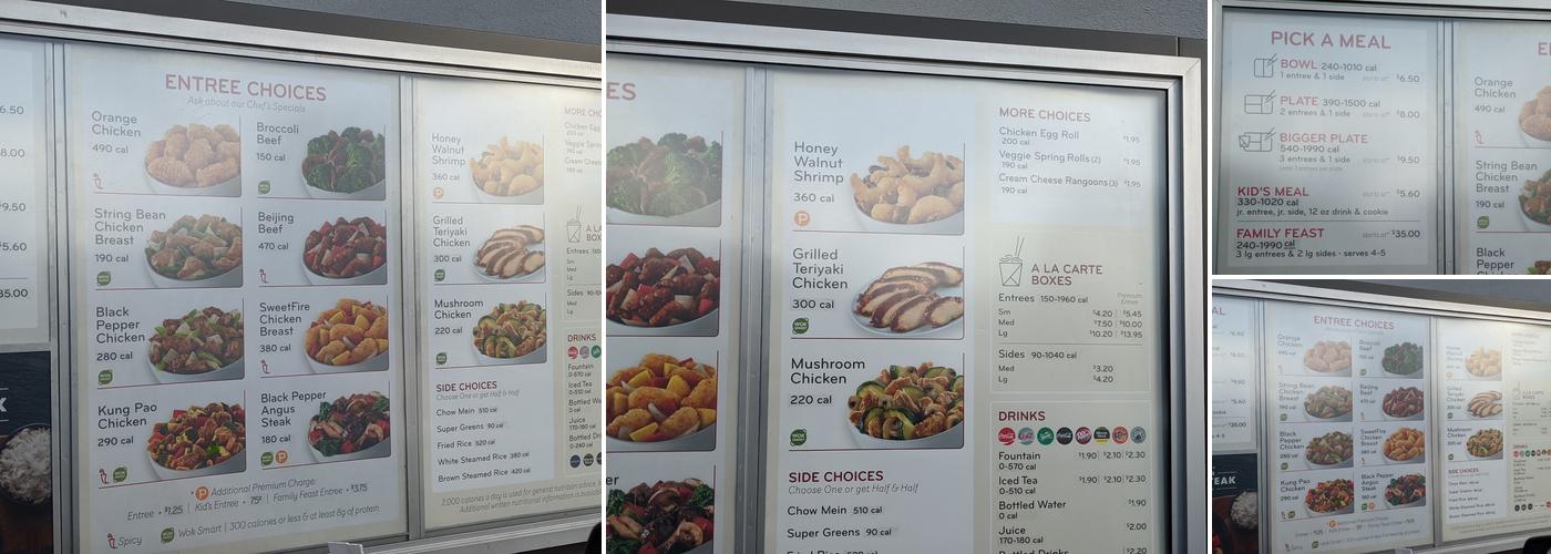 Panda Express Menu