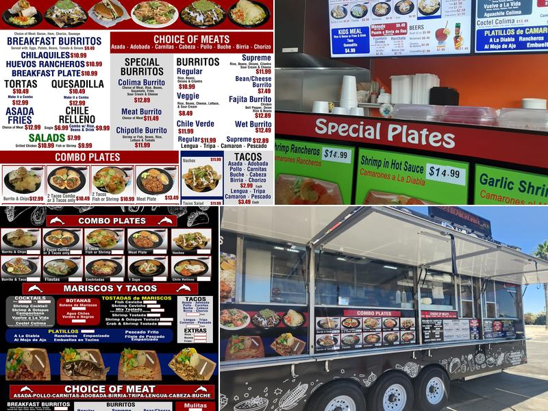 Mariscos Colima Menu