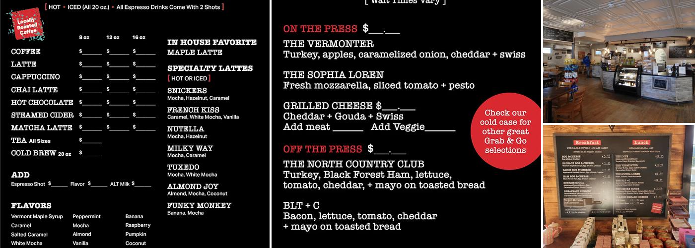 Black Cap Coffee & Bakery - espresso, lattes, sandwiches, pastries Menu