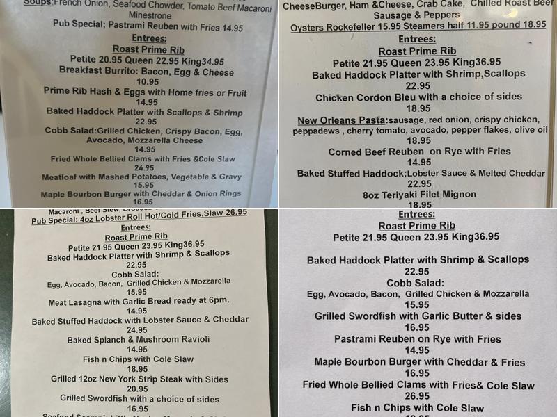 Rotisserie Restaurant Menu