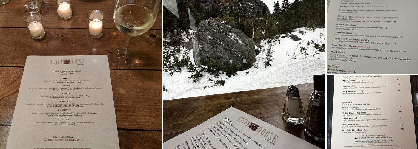 Cliff House Menu