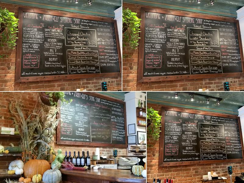 Zabby & Elf's Stone Soup Menu