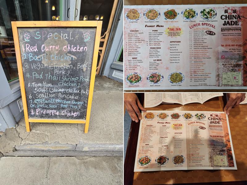China Jade Menu