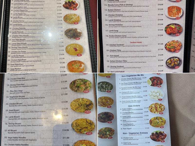 New Flavor of India Menu