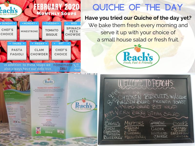 Peach's Restaurant - Ellenton Menu