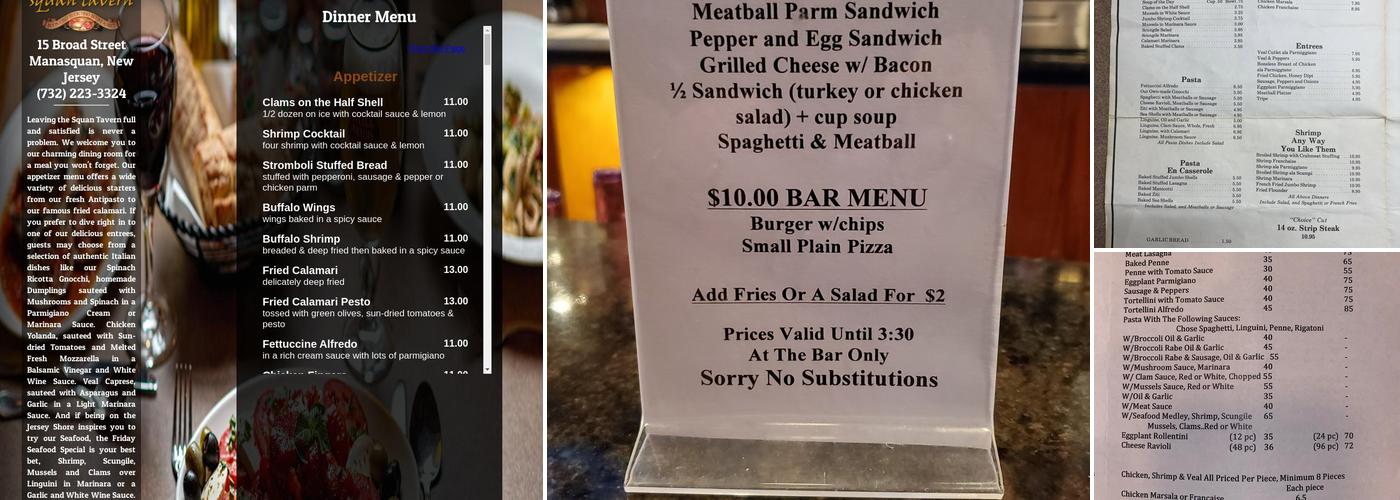 Squan Tavern Menu