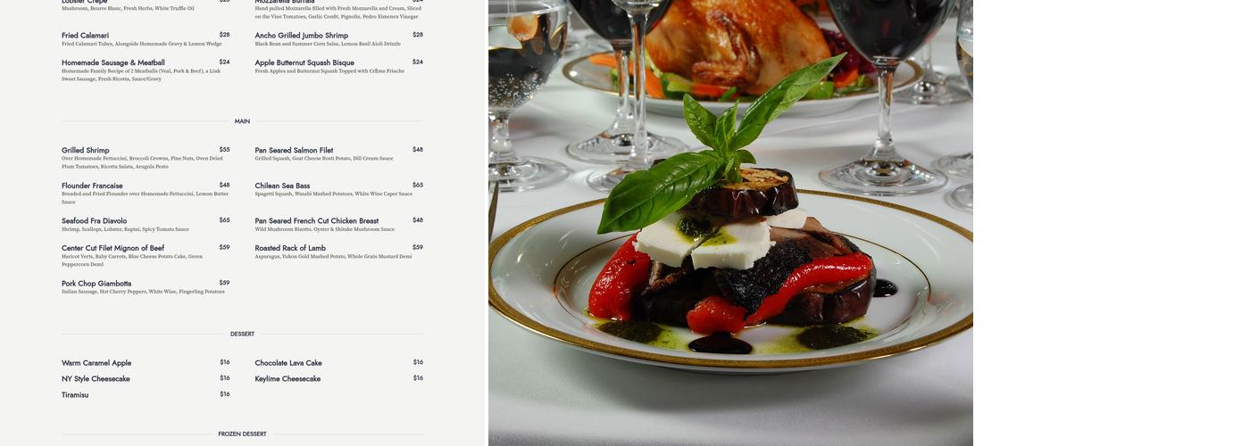 Whispers Menu