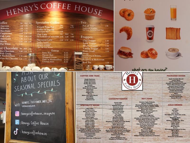 Henry's Coffee House Menu