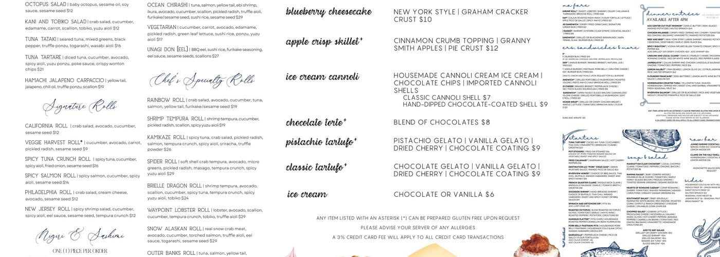 Waypoint 622 Menu