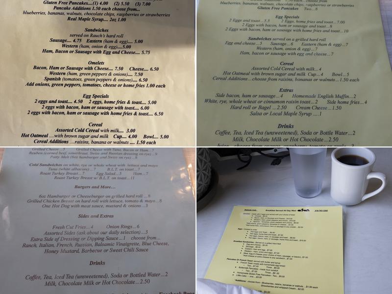 Railside Cafe Menu