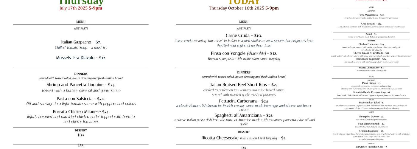L'ultimo Menu