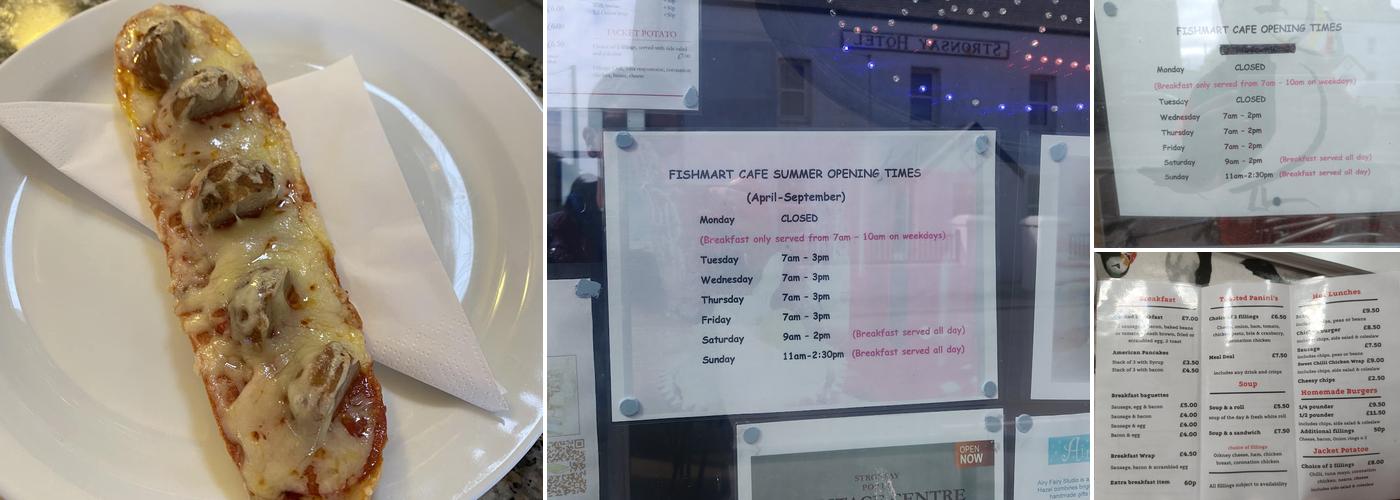 Stronsay Fish Mart Cafe Hostel Menu