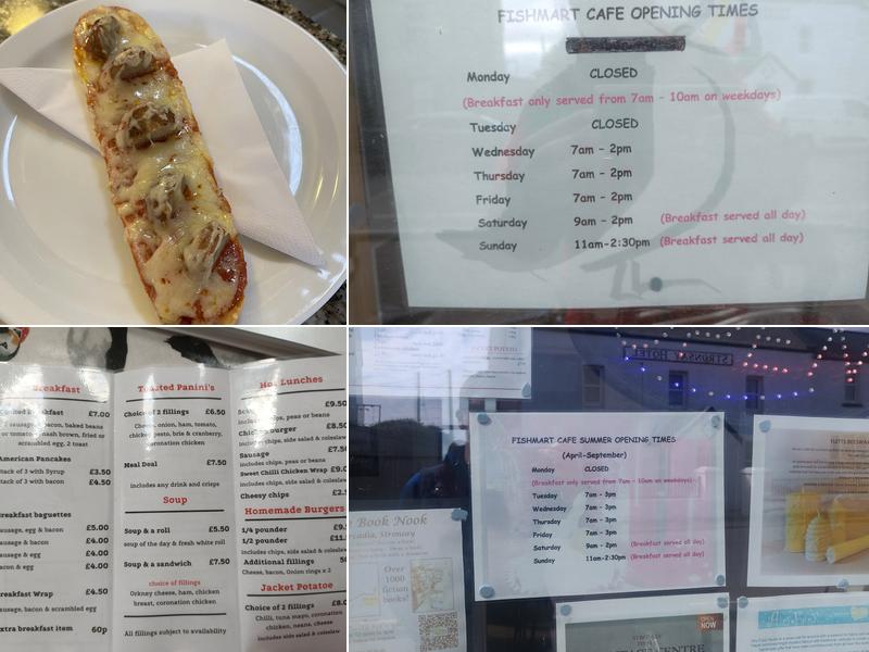 Stronsay Fish Mart Cafe Hostel Menu
