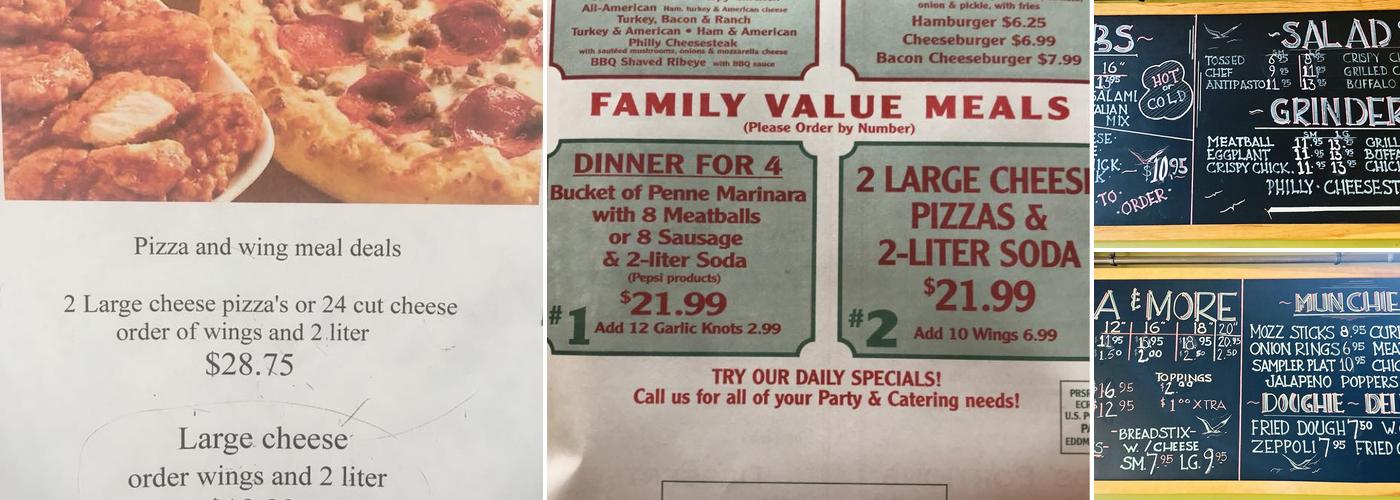 The Pizza Joint Menu