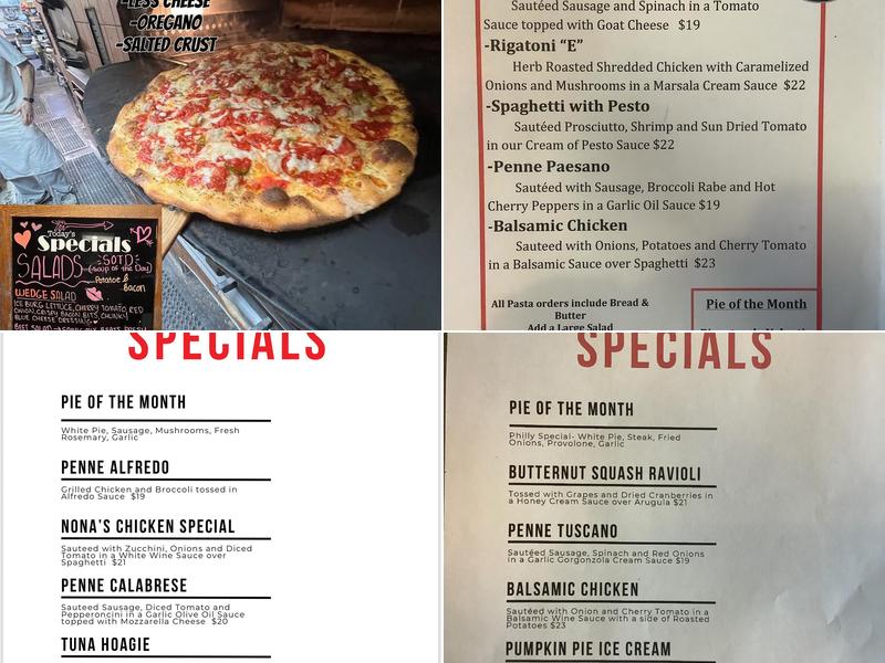 DeLorenzo's The Burg Pizza Menu